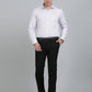 White Printed Regular Fit Formal Shirt | Greenfibre