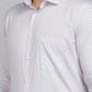 White Printed Regular Fit Formal Shirt | Greenfibre