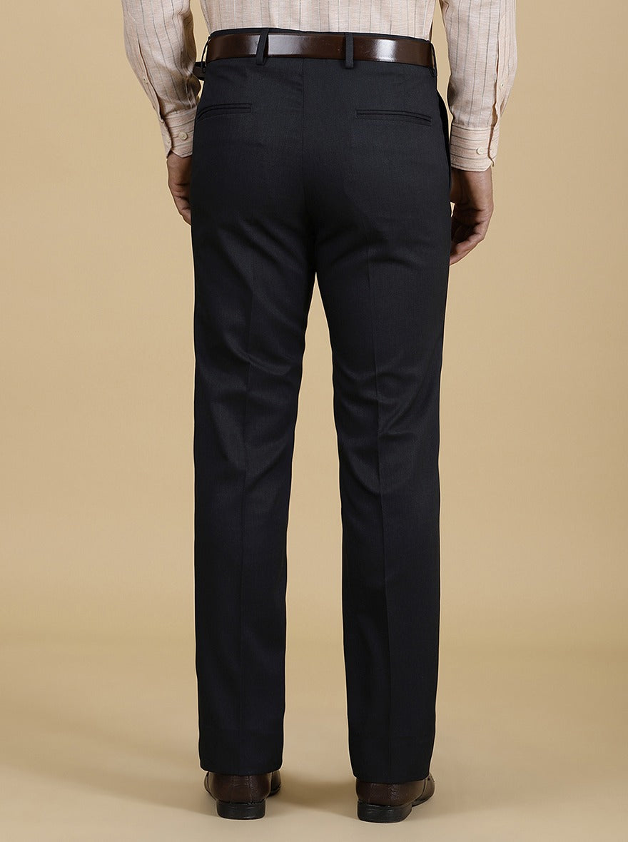 Green Solid Slim Fit Formal Trouser | Greenfibre