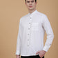 White Solid Slim Fit Formal Shirt | Greenfibre