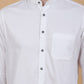 White Solid Slim Fit Formal Shirt | Greenfibre