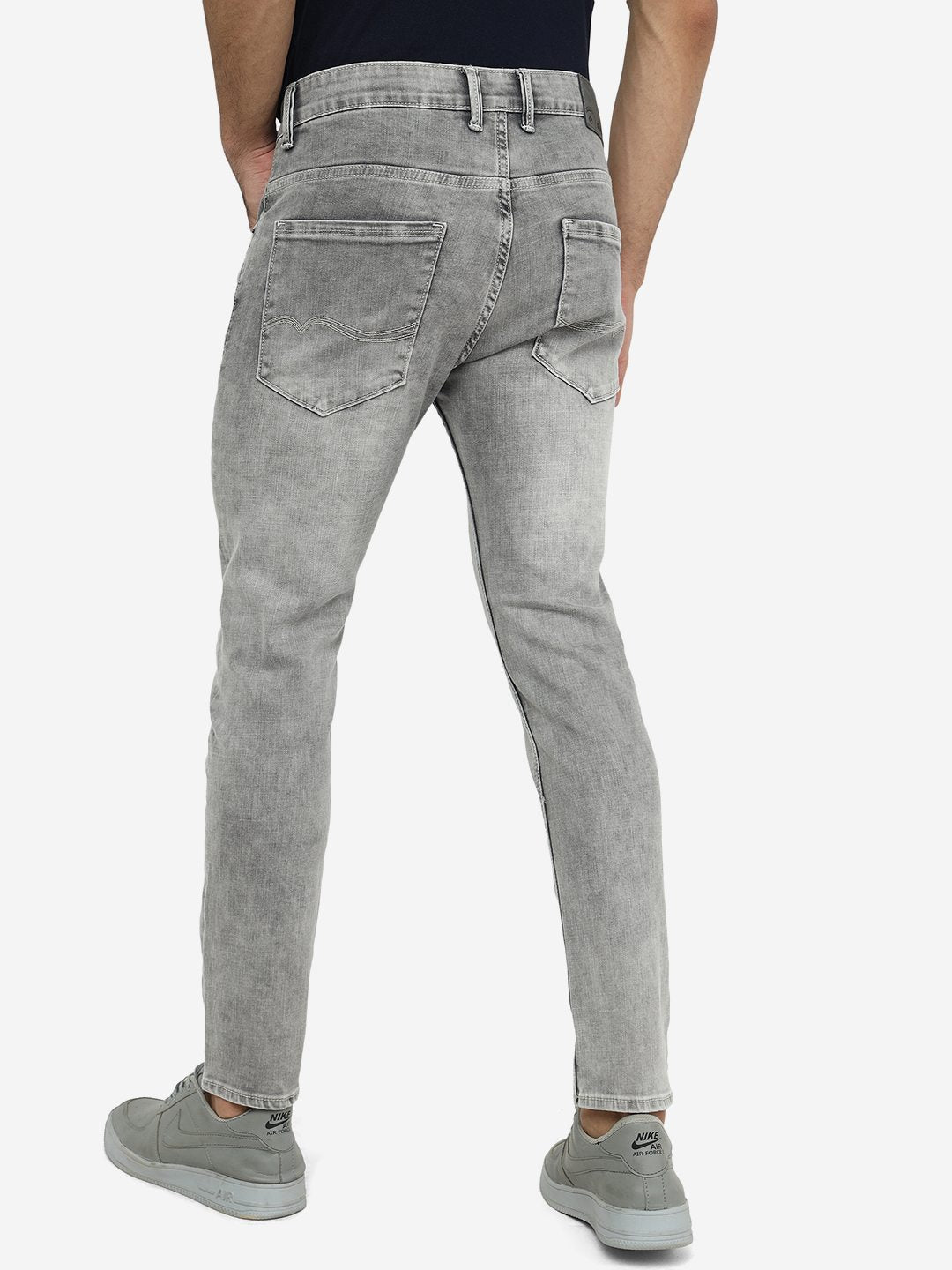 Light Grey Washed Urban Fit Jeans | Greenfibre