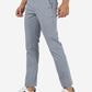 Sky Blue Solid Super Slim Fit Casual Trouser | Greenfibre