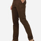 Light Brown Solid Super Slim Fit Casual Trouser | Greenfibre