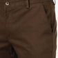 Light Brown Solid Super Slim Fit Casual Trouser | Greenfibre