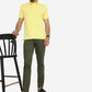 Light Olive Solid Neo Fit Casual Trouser | Greenfibre