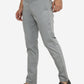 Light Grey Solid Neo Fit Casual Trouser | Greenfibre