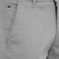 Light Grey Solid Neo Fit Casual Trouser | Greenfibre