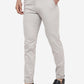 Light Grey Solid Neo Fit Casual Trouser | Greenfibre