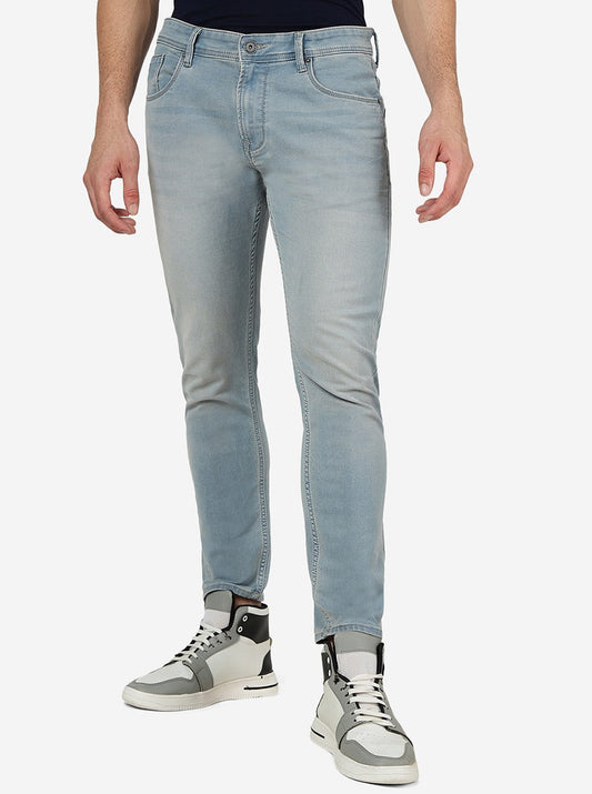 Ice Blue Washed Urban Fit Jeans | Greenfibre