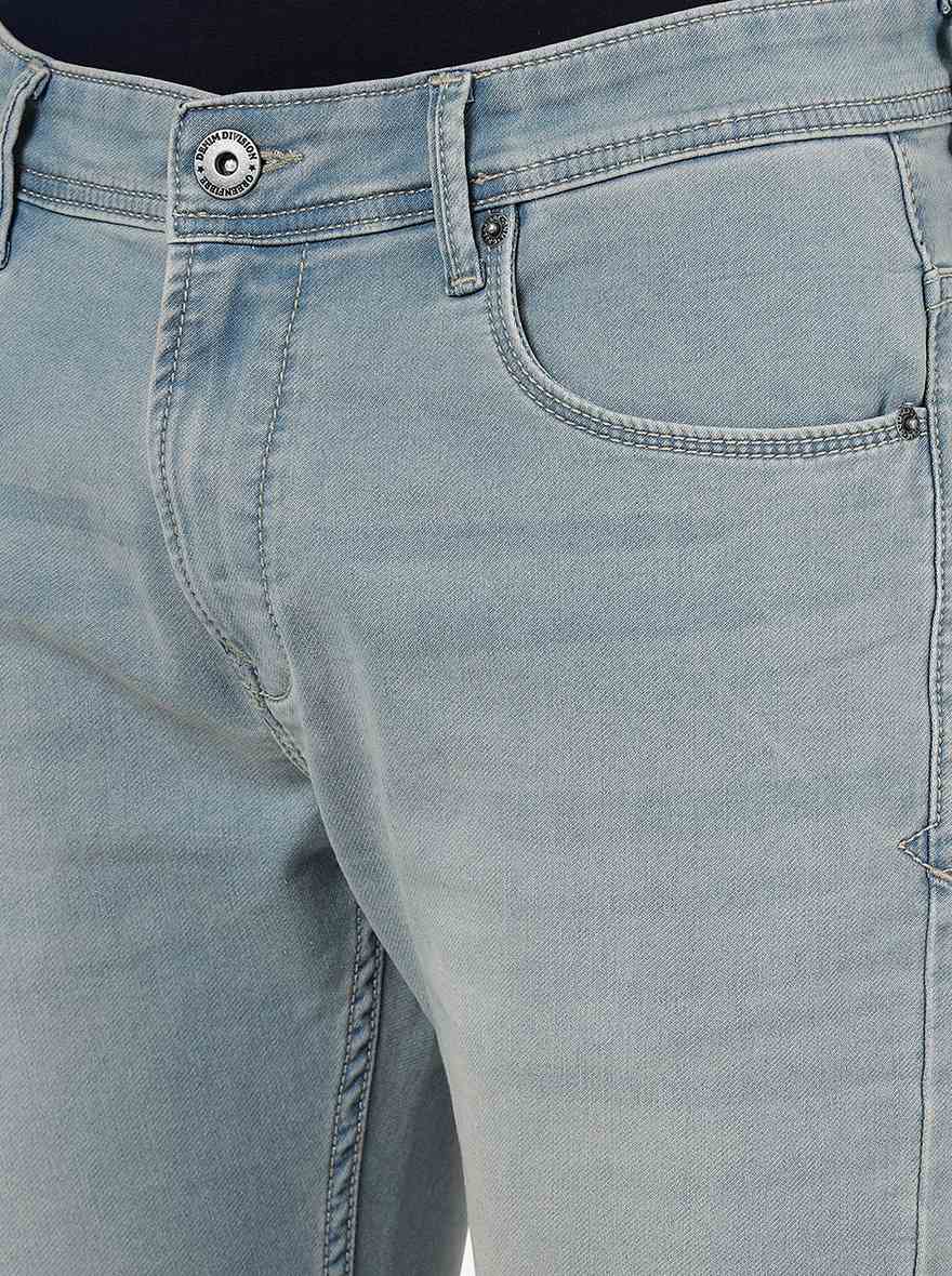 Ice Blue Washed Urban Fit Jeans | Greenfibre