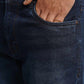 Navy Blue Washed Narrow Fit Jeans | Greenfibre