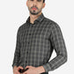 Green Checked Slim Fit Formal Shirt | Greenfibre