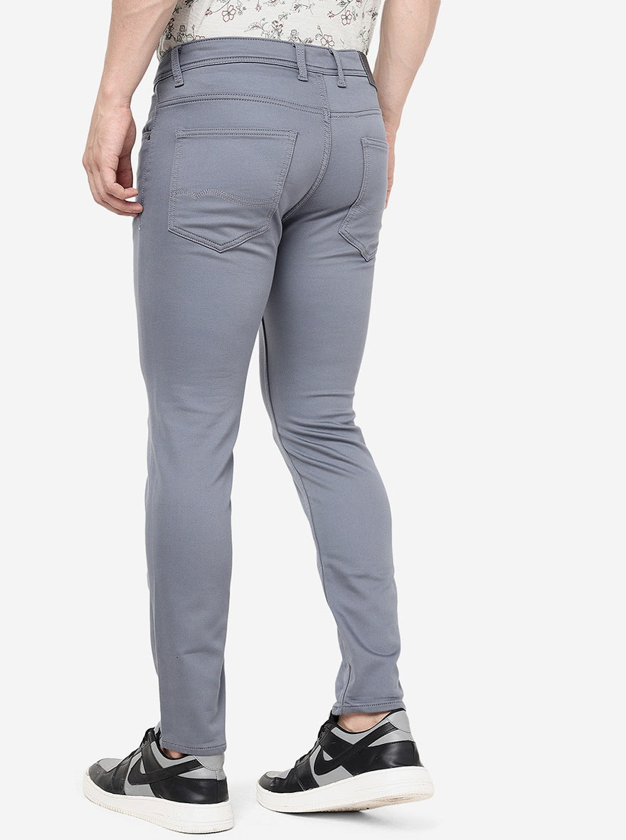 Pastel Blue Solid Urban Fit Jeans | Greenfibre