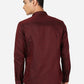 Maroon Checked Slim Fit Party Wear Shirt | Greenfibre