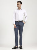 Grey Solid Slim Fit Club Wear Trouser | Greenfibre