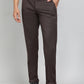 Coffee Brown Solid Slim Fit Club Wear Trouser | Greenfibre