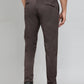 Coffee Brown Solid Slim Fit Club Wear Trouser | Greenfibre