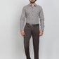 Coffee Brown Solid Slim Fit Club Wear Trouser | Greenfibre