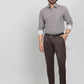 Coffee Brown Solid Slim Fit Club Wear Trouser | Greenfibre