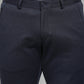 Navy Blue Solid Slim Fit Club Wear Trouser | Greenfibre