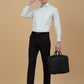 Light Green Solid Slim Fit Formal Shirt | Greenfibre