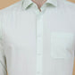 Light Green Solid Slim Fit Formal Shirt | Greenfibre