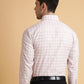 Pink Checked Slim Fit Formal Shirt | Greenfibre