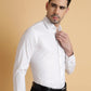 White Striped Regular Fit Formal Shirt | Greenfibre