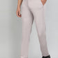 Dusty Pink Solid Slim Fit Club Wear Trouser | Greenfibre