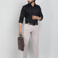 Dusty Pink Solid Slim Fit Club Wear Trouser | Greenfibre