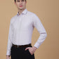 Purple Solid Slim Fit Formal Shirt | Greenfibre