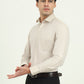 Fawn Solid Slim Fit Formal Shirt | Greenfibre