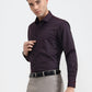Dark Maroon Checked Slim Fit Formal Shirt | Greenfibre