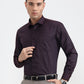 Dark Maroon Checked Slim Fit Formal Shirt | Greenfibre