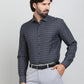 Blue Checked Slim Fit Formal Shirt | Greenfibre