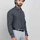 Blue Checked Slim Fit Formal Shirt | Greenfibre