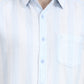 Blue Striped Slim Fit Casual Shirt | Greenfibre