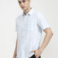 Blue Striped Slim Fit Casual Shirt | Greenfibre