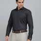 Black Printed Slim Fit Party Wear Shirt | Greenfibre