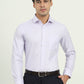 Light Purple Solid Slim Fit Formal Shirt | Greenfibre