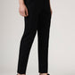 Black Solid Neo Fit Casual Trouser | Greenfibre