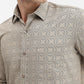 Beige Printed Smart Fit Semi Casual Shirt | Greenfibre