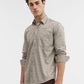 Beige Printed Smart Fit Semi Casual Shirt | Greenfibre