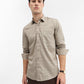 Beige Printed Smart Fit Semi Casual Shirt | Greenfibre