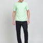 Green Printed Slim Fit T-Shirt | Greenfibre