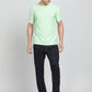 Green Striped Slim Fit T-Shirt | Greenfibre