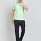 Green Printed Slim Fit T-Shirt | Greenfibre