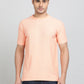 Orange Striped Slim Fit T-Shirt | Greenfibre
