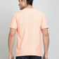 Orange Printed Slim Fit T-Shirt | Greenfibre